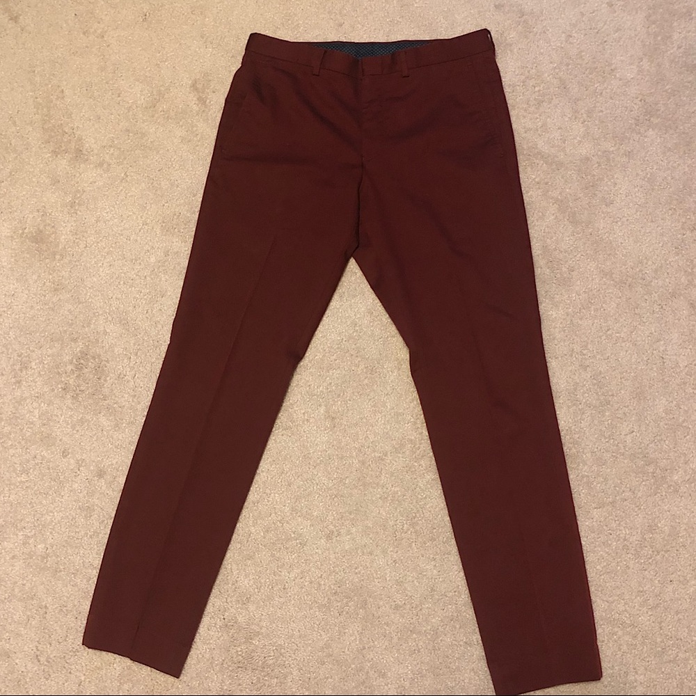 Lmental Men’s Skinny Burgundy Dress Pants size 30